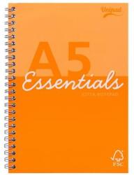 Pukka Pad Spirálfüzet, A5, vonalas, 80 lap, PUKKA PAD ˝Unipad Essentials Jotta˝, vegyes