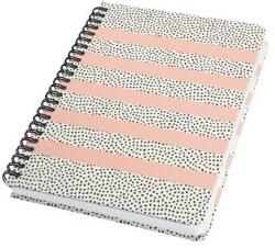 Sigel Spirálfüzet, 162x215 mm, pontrácsos, 60 lap, keményfedeles, SIGEL ˝Jolie˝, Sweet Dots