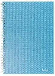 Esselte Spirálfüzet, A5, kockás, 80 lap, ESSELTE ˝Colour`Breeze˝, kék