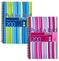 Pukka Pad Spirálfüzet, A5, vonalas, 100 lap, PUKKA PAD ˝Stripe Jotta˝