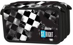 St. Majewski Penar echipat 3 fermoare, Majewski, Gama St. Right, Colectia Race Check 2026, PC-05, 20x13x6 cm (5903235697746) Penar