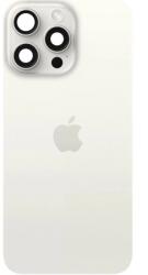  Spate telefon: Capac baterie Iphone 15 Pro cu Lentile si Magnet OEM, White