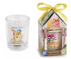  Lumanare Paste in cutie cadou aroma Easter Blossom II Ø 5, 5 cm x 6, 5 H (A14.16.60D)
