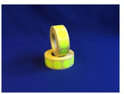  Etikett címke, 20mm, körcímke tekercses, 1000 címke/tekercs fluo sárga - iroszer24