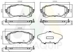 MOTAQUIP set placute frana, frana disc MOTAQUIP LVXL2104 (LVXL2104)