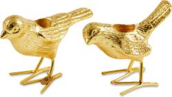 POLSPOTTEN Sfeșnice pentru lumânări clasice Flock Of Birds, aurii, set 2 piese (390-225-190)