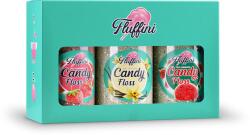 Fractal Colors Zahar pentru vata de zahar Fluffini Capsuni, Pepene Rosu, Vanilie 3x150g