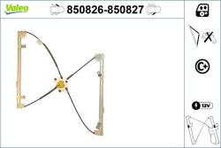 VALEO Mecanism actionare geam VALEO 850826 (850826)