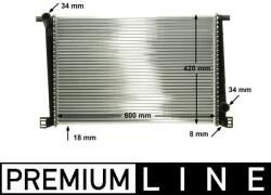 MAHLE Radiator, racire motor MAHLE BEHR *** PREMIUM LINE *** CR 1123 000P (CR 1123 000P)