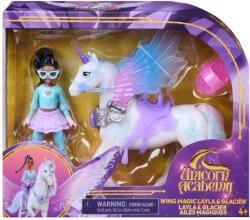 Spin Master Set Unicorn Academy Layla si unicornul Glacier cu magia aripilor (6076939) Figurina