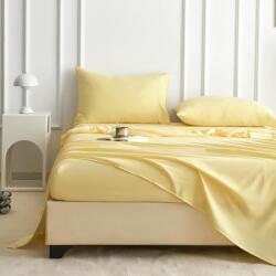 Kotonia Home Cearceaf de pat Kotonia Home, 100% bumbac, Olandina color, 220x240 cm, galben (001367)