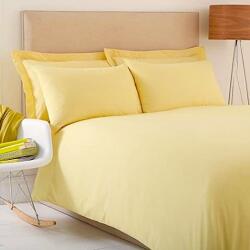 Kotonia Home Cearsaf de pat Kotonia Home, 100% bumbac, Olandina color, 220x240 cm, galben pai (002139)