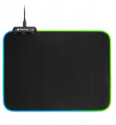 Sharkoon Egérpad Sharkoon 1337 RGB V2 fekete 27x36cm (T2EGBWKMFIFY)