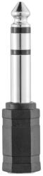 Hama Audio Adapter 3, 5 mm Jack Aljzat 6, 3 mm Jack Dugóra - HiFi Sztereó Fejhallgató Adapter Audiórendszerhez, Fekete