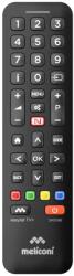 Meliconi Easytel TV+ Univerzális Távirányító TV és Smart TV-hez, Fekete, Netflix és Home Gyorsgomb, Gyermekzár, Egyszerű Programozás