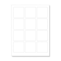 CDRmarket Öntapadós címkék 60 x 60 mm, 12 címke, A4, 100 lap (R0ECO.6060)