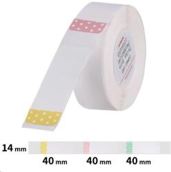 Niimbot A2A78768301, 14x40mm, 160 db, pöttyök, színes öntapadós címkék (A2A78768301)