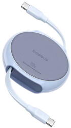 Baseus Cablu Date si Incarcare Baseus USB-C - USB-C Pathfinder Retractable 100W 1m Albastru