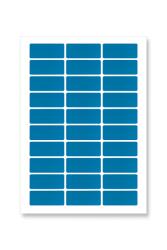 CDRmarket Öntapadós címkék 63, 5 x 29, 6 mm, 27 címke, A4, 20 lap, kék (R0ECO.0437BLUE)