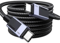 UGREEN Cablu Date si Incarcare UGREEN USB-C - USB-C L512 100W 1m Gri
