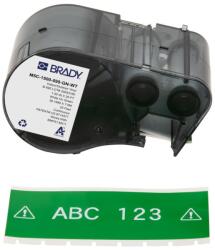 Brady M5C-1500-595-GN-WT / 170941, 38.10 mm x 7.62 m, Vinyl, fehér nyomtatás / zöld háttér (170941)
