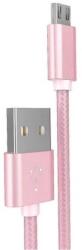 hoco. Cablu Hoco impletit Micro Usb cu incarcare rapida X2 Roz Gold (6957531032212)