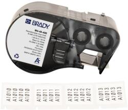 Brady M4-49-498 / 170791, 25.40 mm, Vinyl, fekete nyomtatás / fehér háttér (170791)