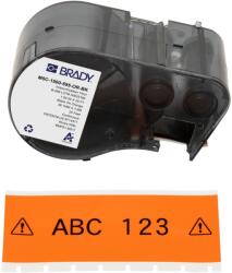 Brady M5C-1500-595-OR-BK / 170942, 38.10 mm x 7.62 m, Vinyl, fekete nyomtatás / narancssárga háttér (170942)