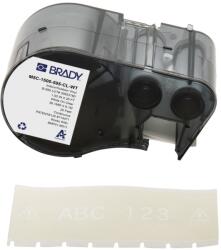 Brady M5C-1500-595-CL-WT / 170948, 38.10 mm x 6.10 m, Vinyl, fehér nyomtatás / átlátszó hordozó (170948)