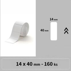 Niimbot A2A08611501, 14x40mm, 155 db, fehér öntapadós címkék (A2A08611501)