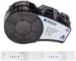 Brady M21-131-499 / 152091, 25.40 mm, Nylon, fekete nyomtatás / fehér háttér (152091)