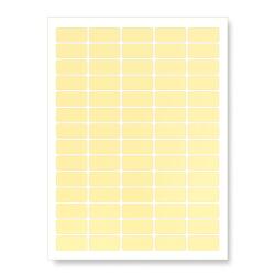 CDRmarket Öntapadós címkék 38 x 21, 2 mm, 65 címke, A4, 20 lap, sárga (R0ECO.0102YELLOW)