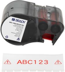 Brady M5C-1500-595-WT-RD / 170945, 38.10 mm x 7.62 m, Vinyl, piros nyomtatás / fehér háttér (170945)
