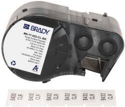Brady M5-17-432-CL-BK / 170873, 25.40 mm, Poliészter, fekete nyomtatás / átlátszó háttér (170873)