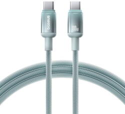 Baseus Cablu Date si Incarcare Baseus USB-C - USB-C Discolor 100W 2m Turcoaz (bas/374796)