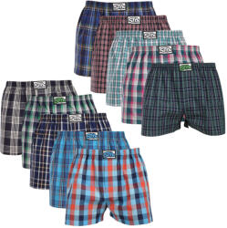  10PACK férfi bő szárú boxeralsó Styx klasszikus gumi többszínű (10A30111) M