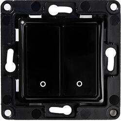 Shelly Comutator de perete Shelly 2 butoane (negru) (Wallswitch2Black)