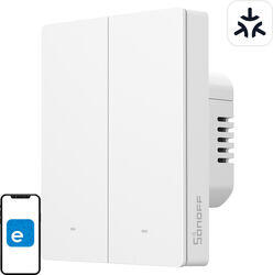 SONOFF M5-2C-80W Comutator de perete inteligent Matter (2 canale, pentru cadru) (M5-2C-80W)