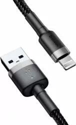 Baseus Cablu de date USB Lightning BASEUS Cafule 2.4A 1m CALKLF-BG1 Gri + Negru (CALKLF-BG1)