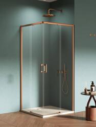 NEW TRENDY Prime Copper Brushed cabină de duș 90x70 cm cupru periat/sticlă transparentă D-0806A/D-0811A (D0806A/D0811A)
