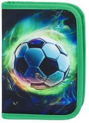 Baagl Ghiozdan școlar cu un singur compartiment Minge de fotbal verde (A-34247) Penar