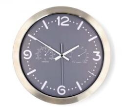 Nedis CLWA5226SS fali óra hőmérővel és higrométerrel (CLWA5226SS)