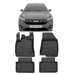 FroGum Autószőnyeg-készlet mélytálcás típusú Dacia Logan 3 Facelift új logóhoz (2022-) - ProLine 3D, 4 darab, FRG 3D427303 kód | frogum