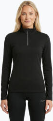 WOOLCANO Női thermo pulóver WOOLCANO Merino TOP0545 fekete