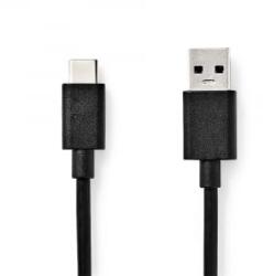 Nedis USB-C - USB-A 60W kábel 1m fekete (CCGW61600BK10) (CCGW61600BK10)