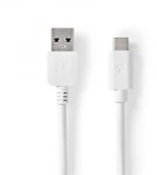 Nedis USB-C - USB-A 60W kábel 1m fehér (CCGW61600WT10) (CCGW61600WT10)