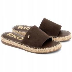 Ryłko Női flip-flop papucs Ryłko BDGI2_Q1 _ZW4F Brown barna lengyel Bőr MÉRET. 40 (5905032907196)