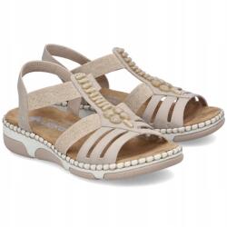 RIEKER Női szandál Rieker 66201-62 Beige bézs Eko Bőr MÉRET. 37 (66201-62)
