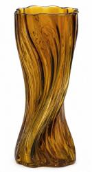 Styldekor Üvegváza Barna Borostyán Amber 30cm Díszített Modern (2208295AP)