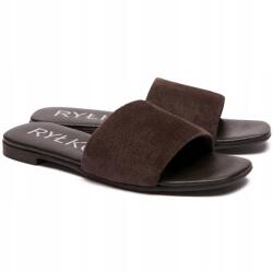 Ryłko Női elegáns flip-flop papucs Ryłko 0AGH2_V_ 3FVF Brown csokoládé Bőr MÉRET. 36 (5905032898586)
